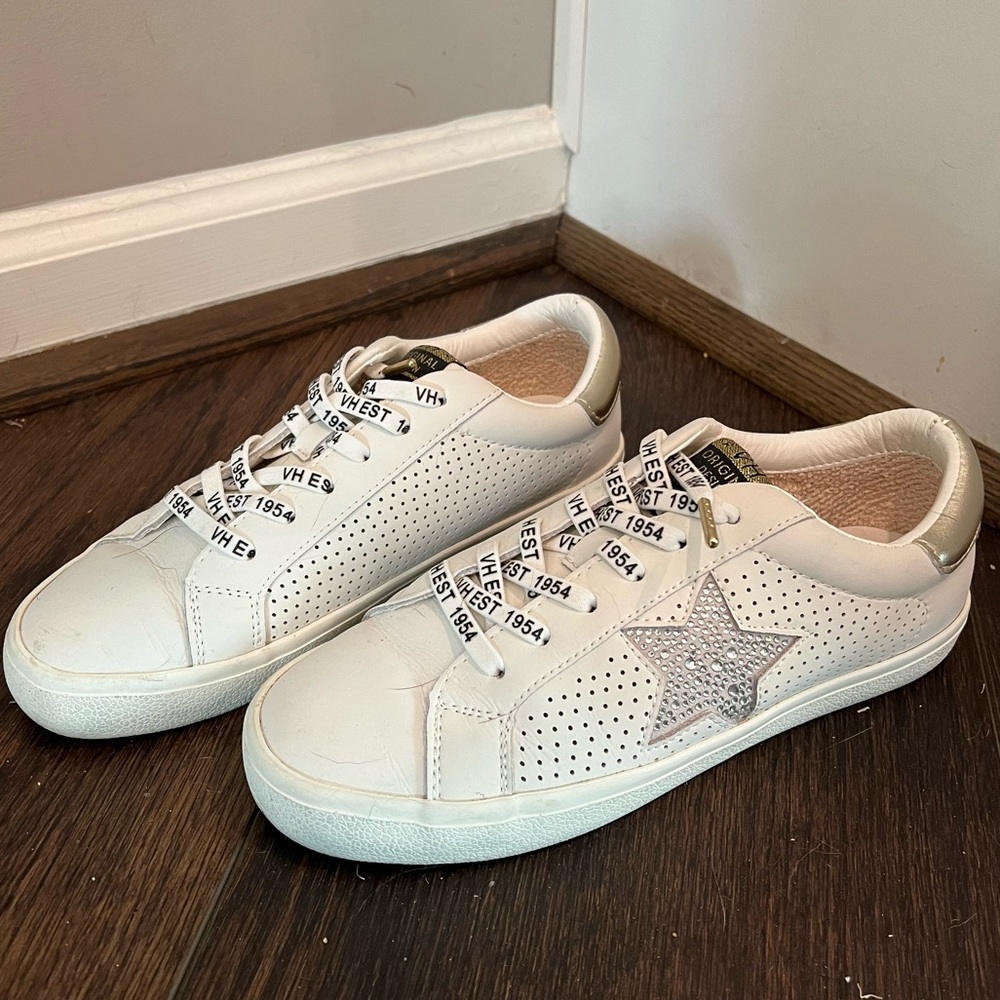Vintage Havana Gadol Gold Rhinestone Star Sneaker